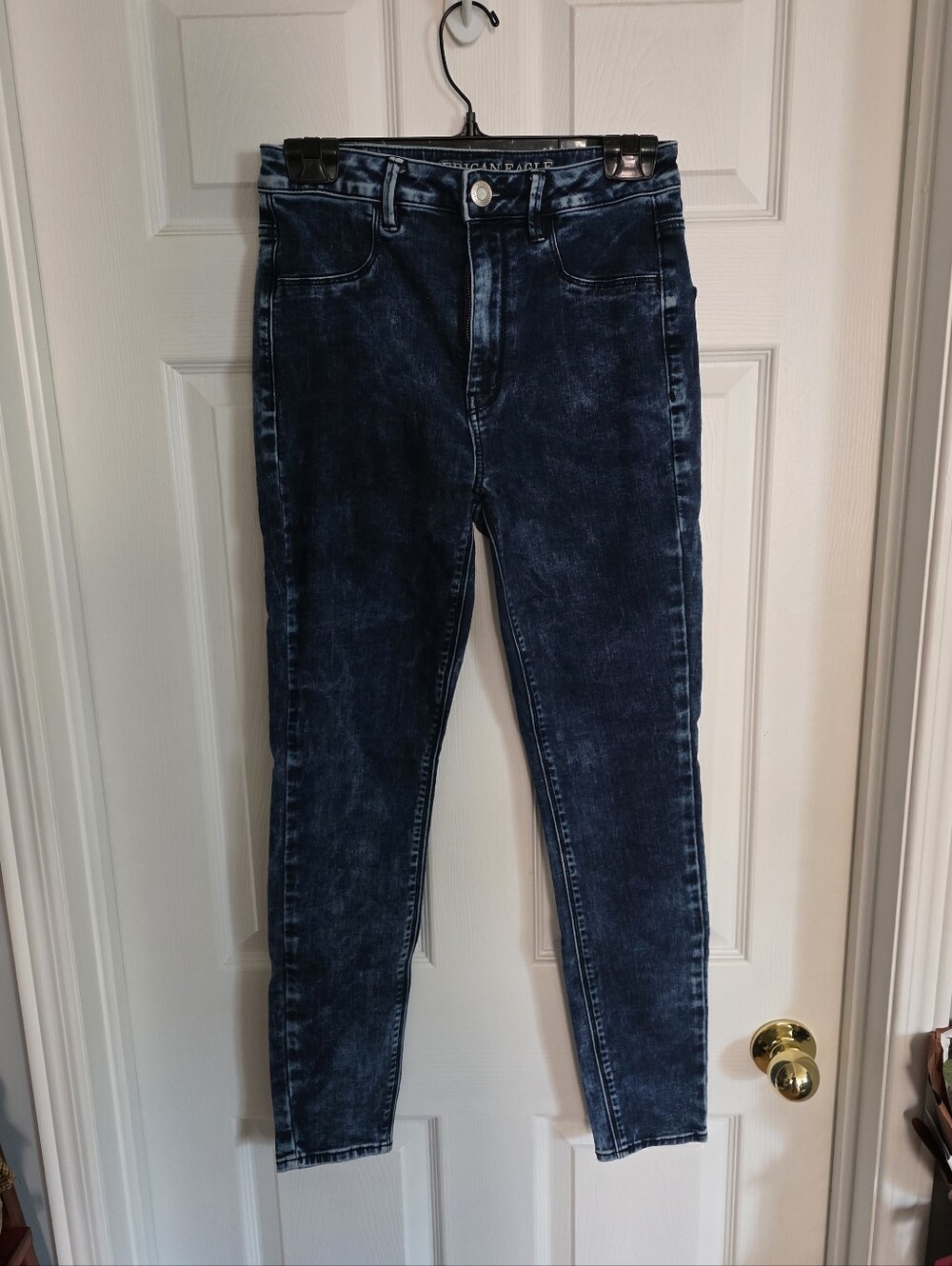 American Eagle Indigo Wash Sky High Jeggings